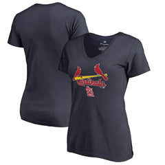 St. Louis Cardinals Women's Team Lockup T-Shirt - Navy
