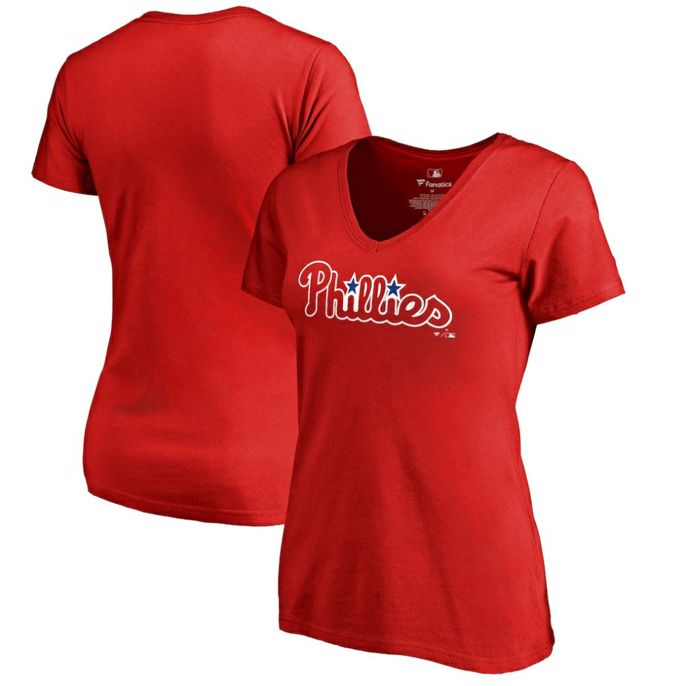 Philadelphia Phillies Women's Team Wordmark T-Shirt - Red