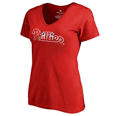 Philadelphia Phillies Women's Team Wordmark T-Shirt - Red