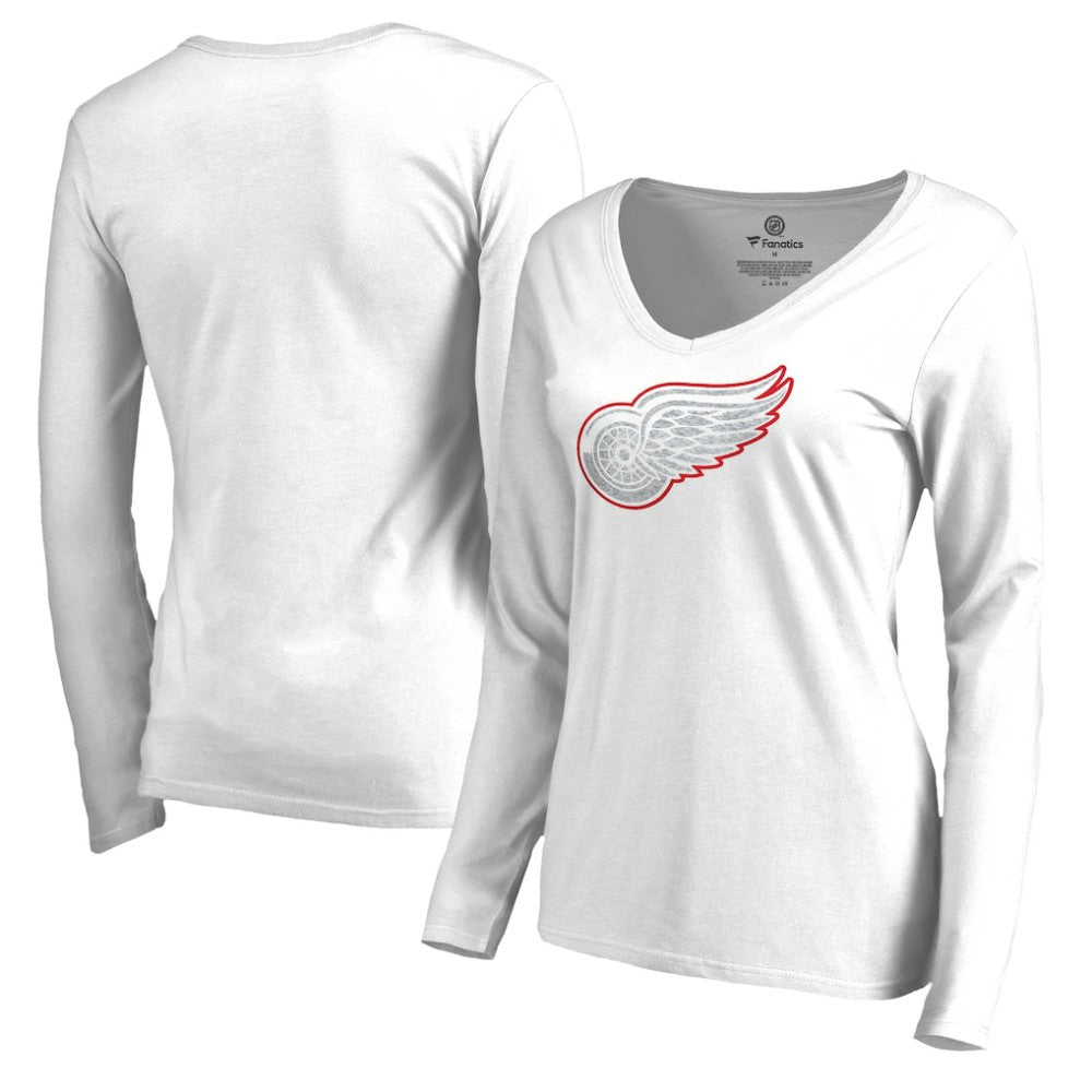 Detroit Red Wings Women's White Out Long Sleeve T-Shirt White