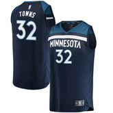 Karl-Anthony Towns Minnesota Timberwolves Fast Break Replica Jersey Navy - Icon Edition | Fanatics discount