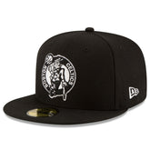 Boston Celtics Black & White Logo 59FIFTY Fitted Hat - Black | New Era sale