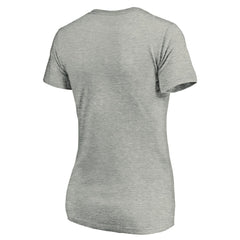 Atlanta Braves Women's Forbes V-Neck T-Shirt - Ash