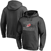Carolina Hurricanes Victory Arch Team Fitted Pullover Hoodie Heather Charcoal