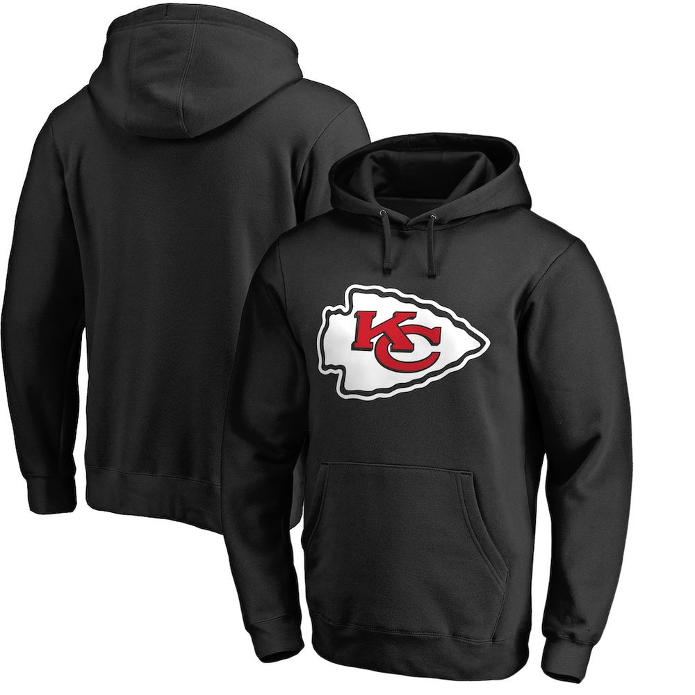 Kansas City Chiefs Primary Logo II Pullover Hoodie - Black cheap