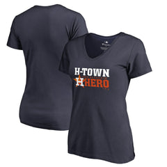 Jose Altuve Houston Astros Women's Player Hometown Collection V-Neck T-Shirt - Navy