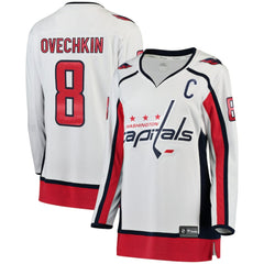 Alexander Ovechkin Washington Capitals Fanatics Women's Away Breakaway Jersey White