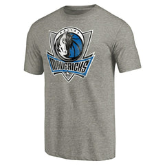 Dallas Mavericks Distressed Team Logo Tri-Blend T-Shirt sale - Heather Gray cheap