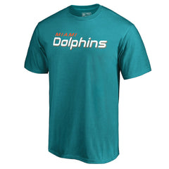 Miami Dolphins Wordmark T-Shirt - Aqua discount