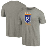 Kansas City Royals Cooperstown Collection Forbes Tri-Blend T-Shirt - Ash