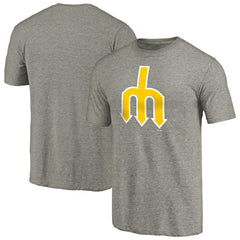 Seattle Mariners Cooperstown Collection Forbes Tri-Blend T-Shirt - Ash