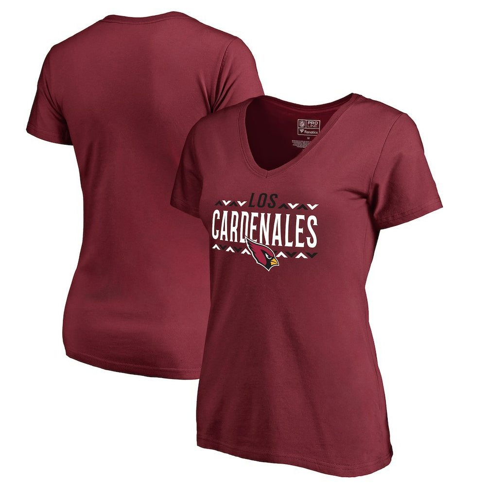 Arizona Cardinals Women's Arriba V-Neck T-Shirt - Cardinal for sale