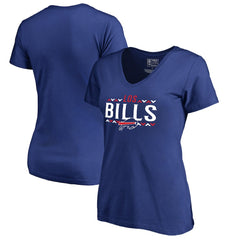 Buffalo Bills Women's Arriba V-Neck T-Shirt - Royal sale