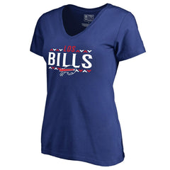Buffalo Bills Women's Arriba V-Neck T-Shirt - Royal sale