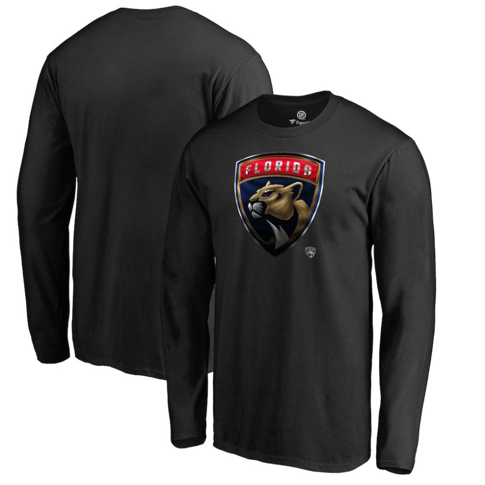 Florida Panthers Midnight Mascot Long Sleeve T-Shirt Black
