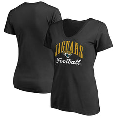 Jacksonville Jaguars Women's Victory Script V-Neck T-Shirt -Black discount