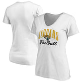 Jacksonville Jaguars Women's Victory Script V-Neck T-Shirt -White outlet