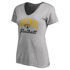 Jacksonville Jaguars Women's Victory Script V-Neck T-Shirt - Heathered Gray online