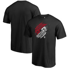 Portland Trail Blazers Splatter Logo T-Shirt - Black outlet