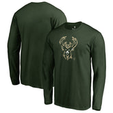 Milwaukee Bucks Splatter Logo Long Sleeve T-Shirt - Green shop