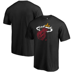Miami Heat Splatter Logo T-Shirt - Black for sale