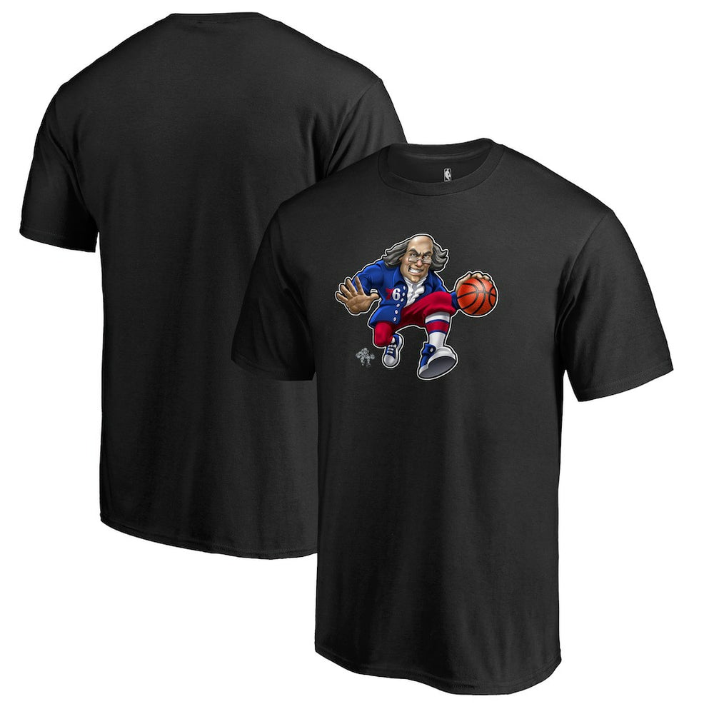 Philadelphia 76ers Midnight Mascot 2 T-Shirt - Black | Fanatics outlet
