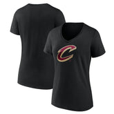 Cleveland Cavaliers Women's Midnight Mascot V-Neck T-Shirt sale - Black discount