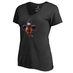 New Orleans Pelicans Women's Midnight Mascot V-Neck T-Shirt - Black for sale