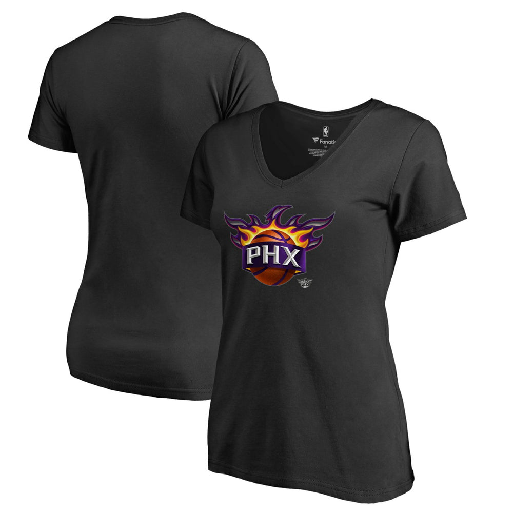 Phoenix Suns Women's Midnight Mascot V-Neck T-Shirt - Black outlet
