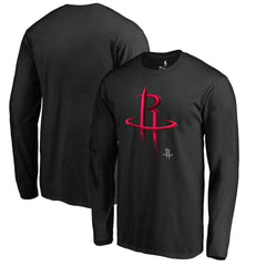Houston Rockets Midnight Mascot Long Sleeve T-Shirt - Black shop