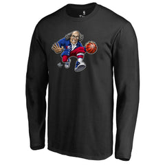 Philadelphia 76ers Midnight Mascot Long Sleeve T-Shirt - Black online