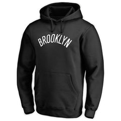 Brooklyn Nets Wordmark Pullover Hoodie - Black outlet