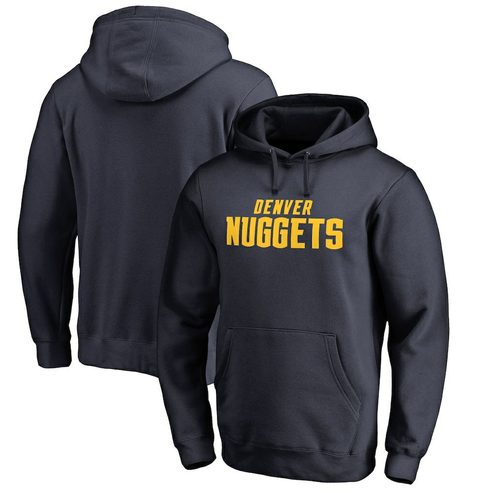Denver Nuggets Wordmark Pullover Hoodie sale - Navy sale