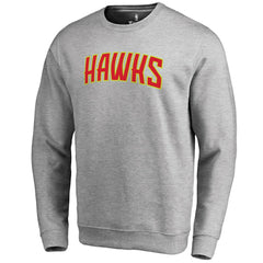 Atlanta Hawks Wordmark Pullover Sweatshirt - Heathered Gray on sale
