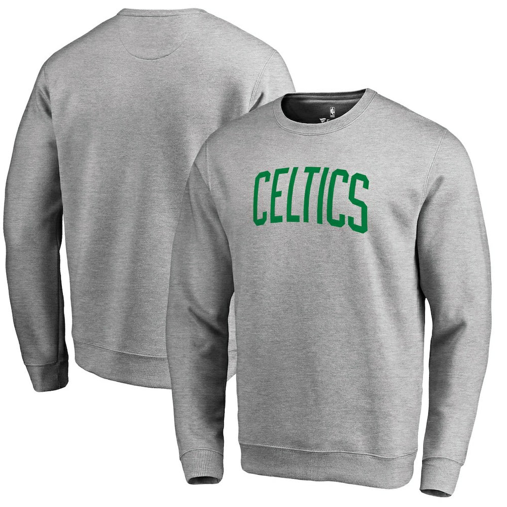 Boston Celtics Wordmark Pullover Sweatshirt - Heathered Gray on sale