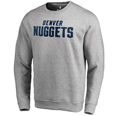 Denver Nuggets Wordmark Pullover Sweatshirt sale - Heathered Gray outlet