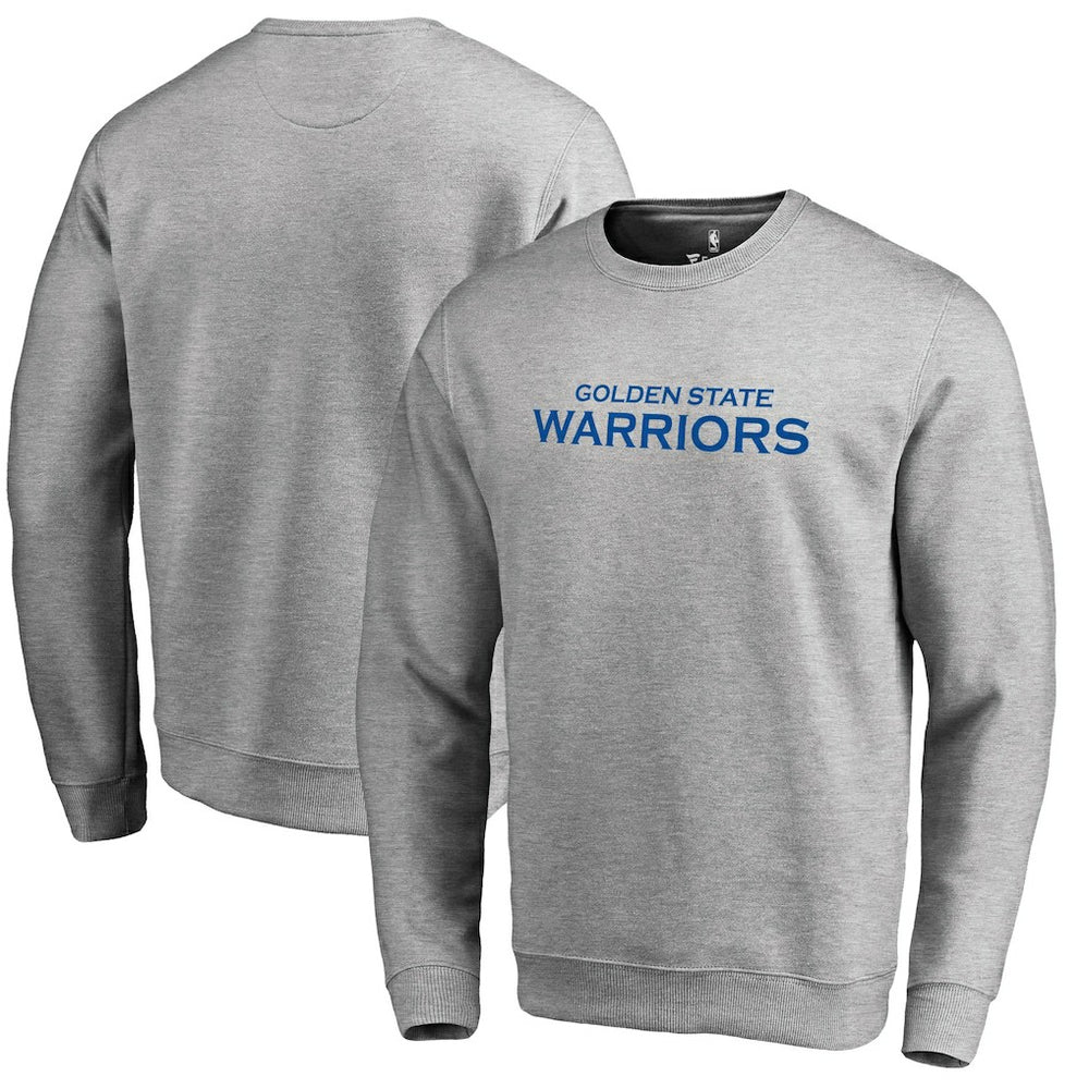 Golden State Warriors Wordmark Pullover Sweatshirt sale - Heathered Gray shop