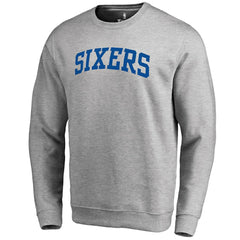 Philadelphia 76ers Wordmark II Pullover Sweatshirt - Heathered Gray outlet