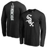 Yoan Moncada Chicago White Sox Backer Long Sleeve T-Shirt - Black