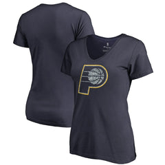 Indiana Pacers Women's Static Logo V-Neck T-Shirt - Navy shop