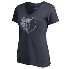 Memphis Grizzlies Women's Static Logo V-Neck T-Shirt - Navy online