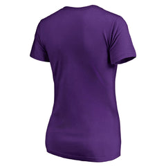 Sacramento Kings Women's Static Logo V-Neck T-Shirt - Purple for sale