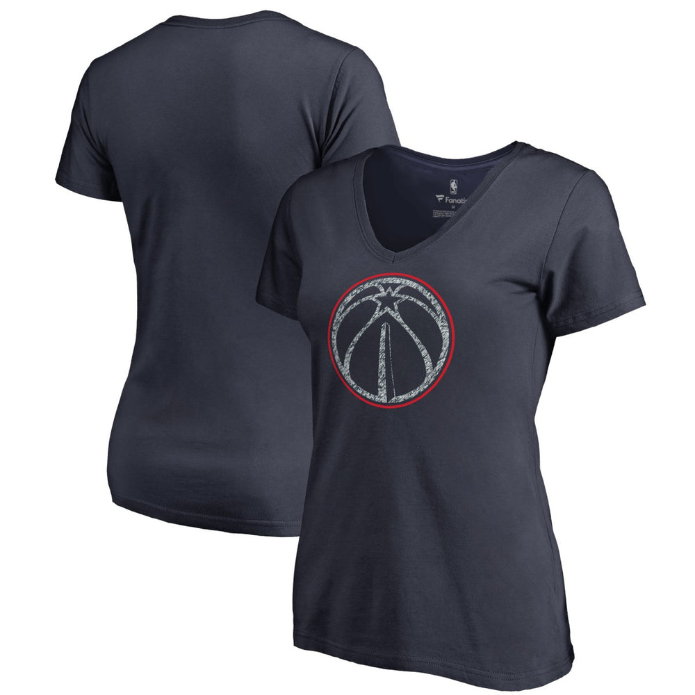 Washington Wizards Women's Static Logo V-Neck T-Shirt - Navy shop