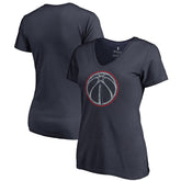 Washington Wizards Women's Static Logo V-Neck T-Shirt - Navy shop