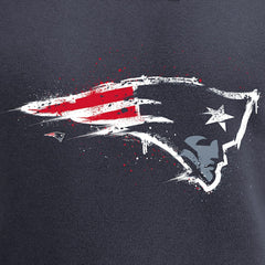 New England Patriots Splatter Logo Pullover Hoodie - Navy on sale