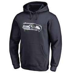 Seattle Seahawks Splatter Logo Pullover Hoodie - College Navy cheap