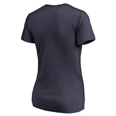 Buffalo Sabres Women's Splatter Logo V-Neck T-Shirt Navy