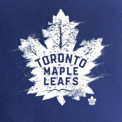 Toronto Maple Leafs Women's Splatter Logo V-Neck T-Shirt Royal