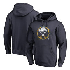 Buffalo Sabres Splatter Logo Pullover Hoodie Navy