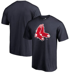 Boston Red Sox Splatter Logo T-Shirt - Navy